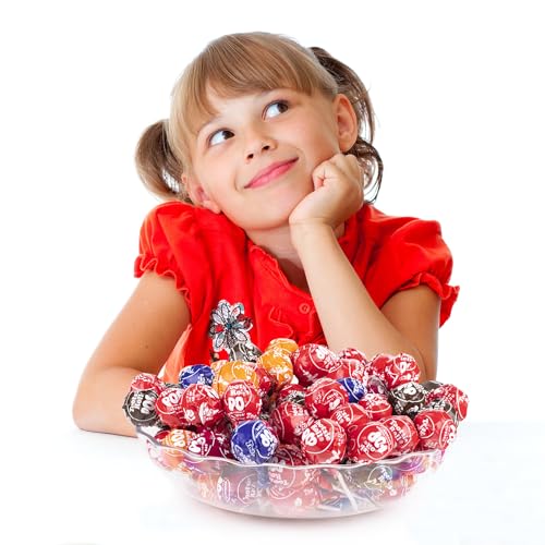 Tootsee Lollipops with Chocolatey Center - Assorted Fruit Flavored Suckers & Lollipops for Easter - Lollipops Indiviually Wrapped in Resealable Bags