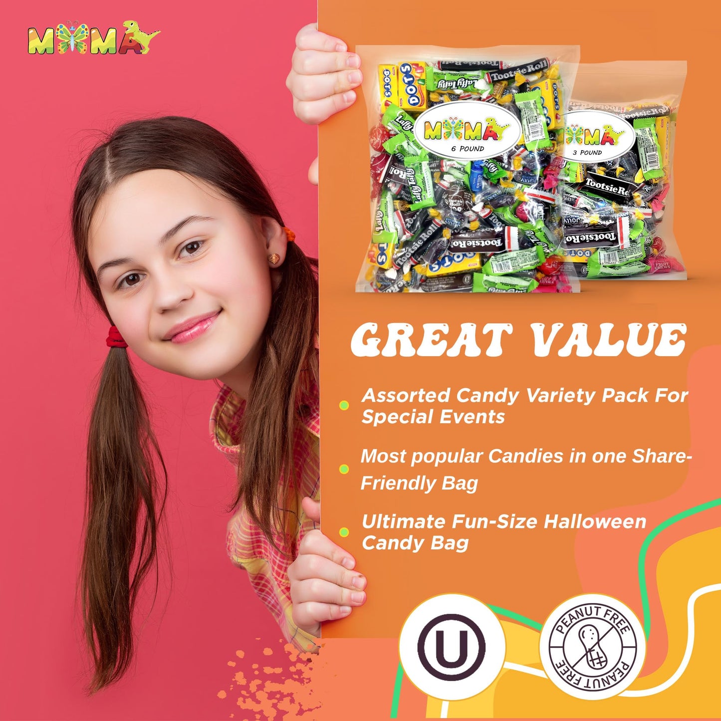 Christmas Candy Mix - (6lbs) Bulk Candy Individually Wrapped - Fantastic Candy Mix Bag for Candy Bowls, Desert Tables, Parties & More